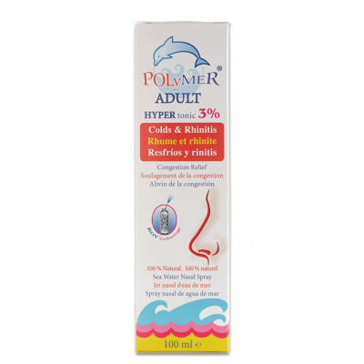 POLYMER ADULT HYPERTONIC 3% SEA WATER NASAL SPRAY 100 ML